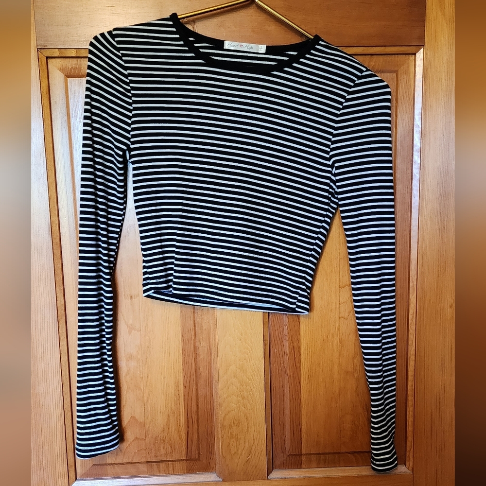 Long sleeve crop top